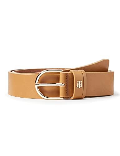 Tommy Hilfiger Damski pasek TH Timeless 3.5 ze skóry, Countryside khaki, 90