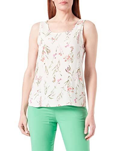 VERO MODA Women's VMEASY SL Tank R1 WVN GA Top, Birch/AOP:Mila, L, Birch/Aop: mila, L