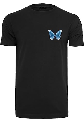 Mister Tee Męski T-shirt Butterfly Winter Tee Black L, czarny, L
