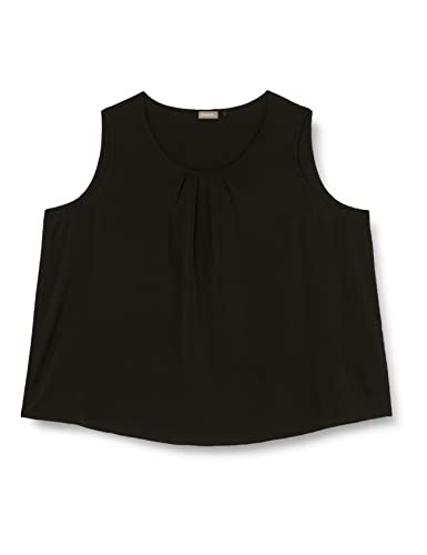 Samoon Damska 260040-21120 bluzka, czarna, 48, czarny, 48