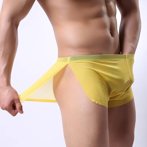 CM-Kid Panties G-Stringi Męskie Majtki, 5-giallo, XXL