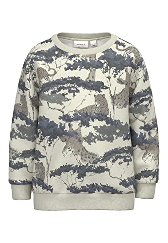 NAME IT Bluza chłopięca Nmmdamian Sweat Unb, jasnoszary melanżowy, 98