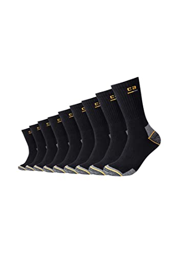 Camano Unisex skarpety robocze dla kobiet i mężczyzn (9 par), czarny, 39 EU