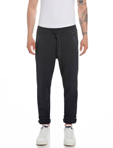 Replay Spodnie męskie, 087 niebieski, 34W / 30L