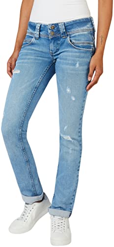 Pepe Jeans Dżinsy damskie Venus, Niebieski (Denim-vt5), 34W / 32L