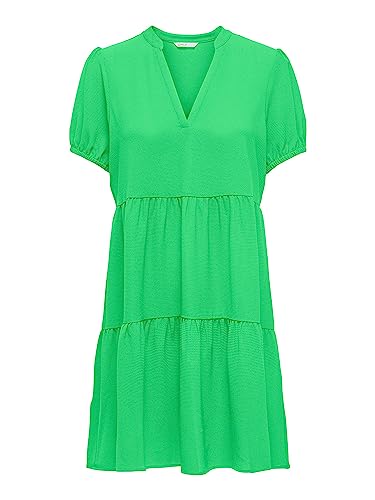 ONLY Women's Onlnova Life S/S THEA Dress SOLID PTM sukienka, Summer Green, S, Summer Green, S
