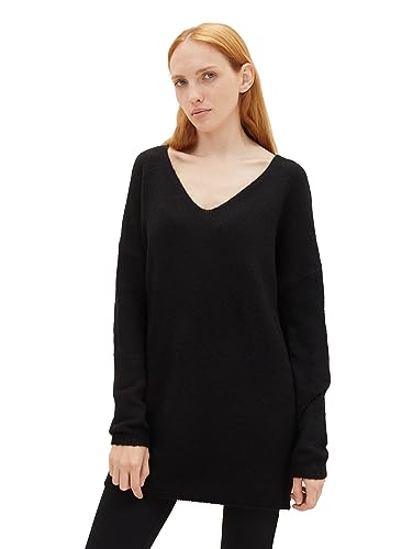 TOM TAILOR Denim Sweter damski, 14482 – Deep Black, XS