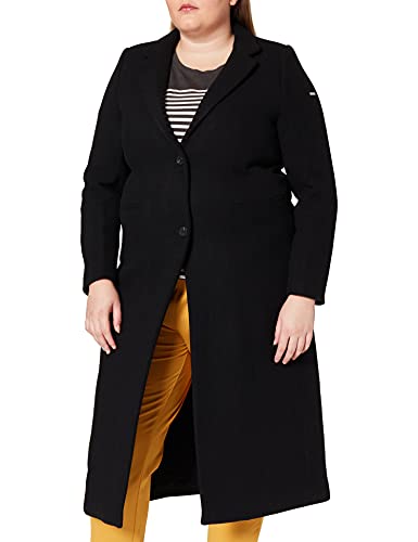 Superdry Damska kurtka studyjna Quilt Wool Crombie, czarny, XL