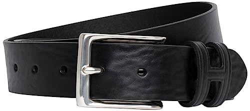 HACKETT LONDON Męski TACK Stitch H Keeper pasek, 999czarny, 30, 999czarny