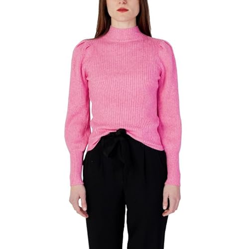 ONLY Damski sweter Onlkatia L/S Highneck KNT Noos, Carmine Rose/Szczegóły: melanż, S