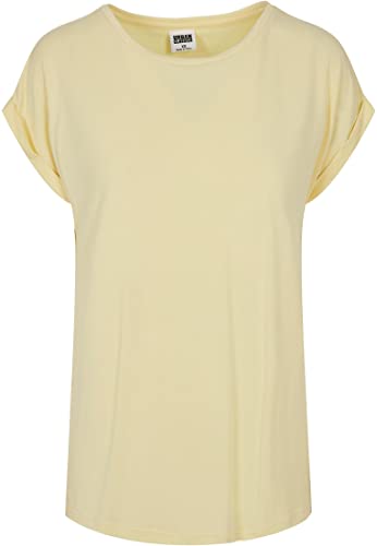 Urban Classics Damski kombinezon damski, krótki kombinezon z wiskozy, jednoczęściowy, z paskiem z wiskozy, rozmiary XS-XL, Softyellow, 4XL