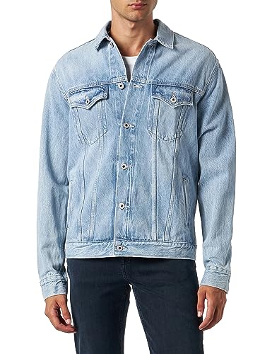 Pepe Jeans Kurtka męska Pinners, Niebieski (denim-PF0), L