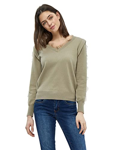 Desires Damski sweter koronkowy Kaiona Winter TWIG Sand, L