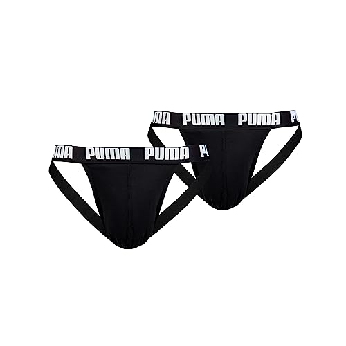 PUMA Męski pasek Jockstrap (2 sztuki), Czarny, S