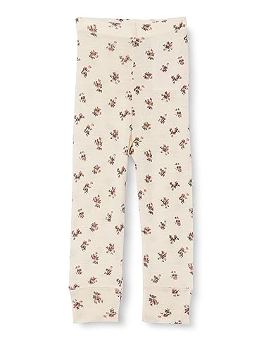 NAME IT NBFWANG Wool Rib AOP XXIII legginsy, 48 W / 49 l, Antler, 80 cm