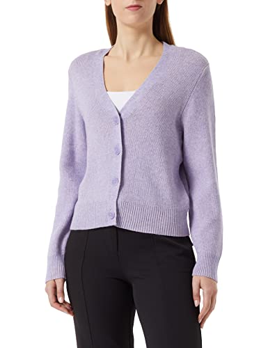 Vila Damski VIRIL Multi Short L/S Knit Cardigan-NOOS kardigan, Sweet Lavender/Szczegóły: W. Pale Mauve, XXL, Sweet Lavender/Detail:w. Pale Mauve, XXL