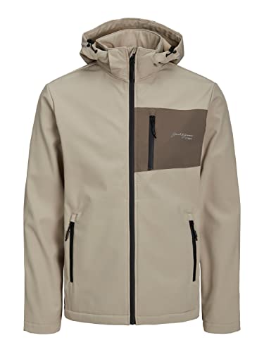 JACK & JONES Męska kurtka softshell Jjtyson, Crockery., S