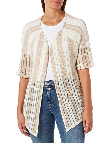 Sidona Damski kardigan z dzianiny 10430412, wełniany biały, XS/S, biały (wollweiss), XS-S