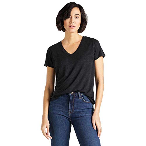 Lee Damska koszulka z dekoltem w serek, Noir (Black 01), M