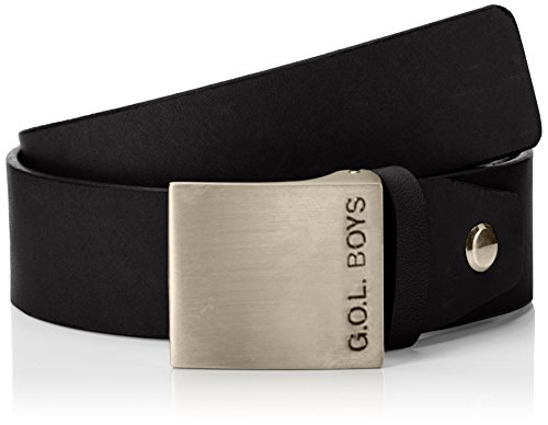 Gol Chłopięcy pasek z prawdziwej skóry, czarny (Black 2), 60