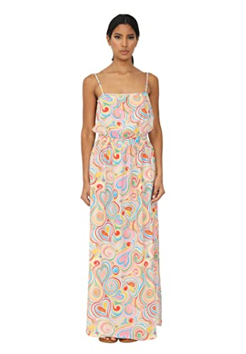 Love Moschino Damska sukienka z ramiączkami spaghetti, All.Multicolor, 44 PL