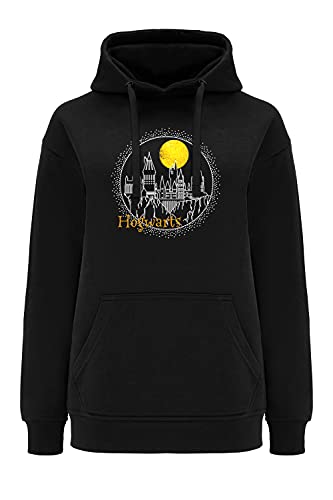 ERT GROUP oryginalna i oficjalnie licencjonowana przez Harry Potter czarna bluza damska z kapturem, nadruk jednostronny, wzór Harry Potter 005, rozmiar S