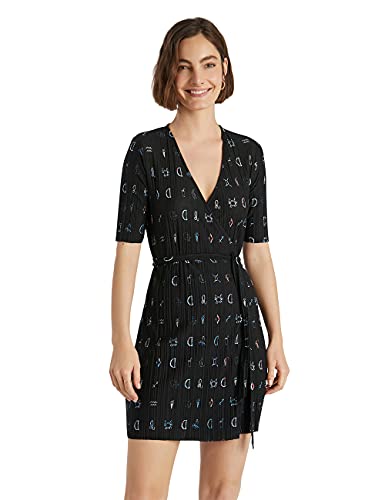 Desigual Damska sukienka Vest_Sole Casual, czarny, XS