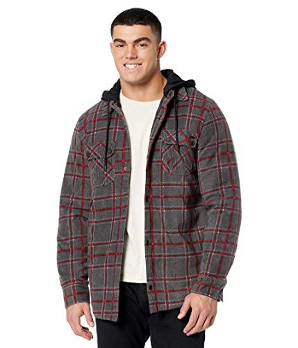 Volcom Męska kurtka Field Ins flanelowa, czarna pled, XS, Czarny pled., XS