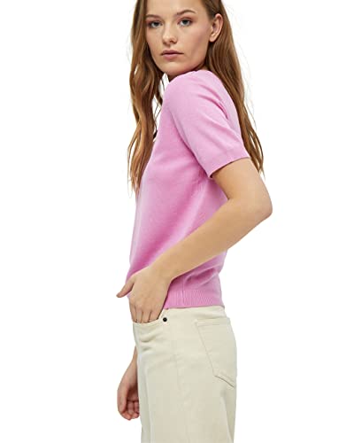 Peppercorn Damski sweter z krótkim rękawem, Różowy fuksja, S