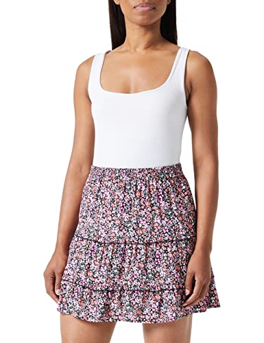 VERO MODA Spódnica damska, Gruzja Peach/Aop: cille, L