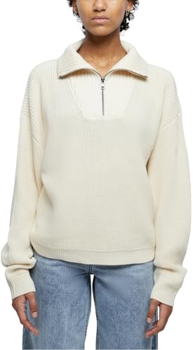 Urban Classics Damska bluza oversized Knit Troyer, Sand, XXL