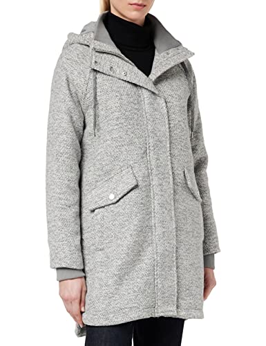 TOM TAILOR Damski Płaszcz z kapturem 1032472, 30285 - Grey Structure, XXL