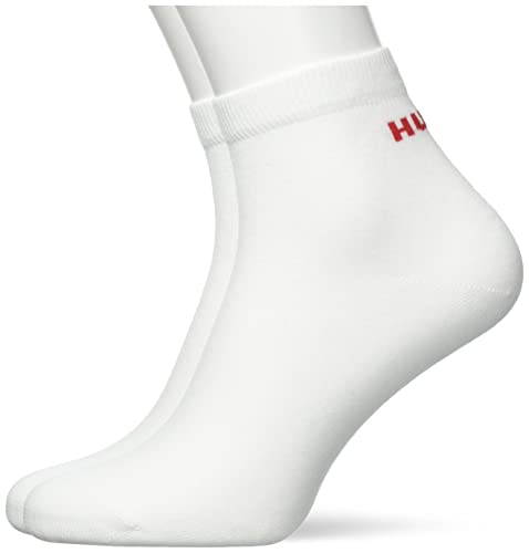 HUGO Męskie skarpetki 2P SH Logo CC Short_Socks, White100, 39-42, White100, 39-42 EU