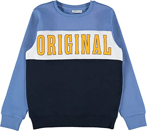 NAME IT Bluza chłopięca Nkmokay SWE Bru, Blue Yonder, 146/152 cm