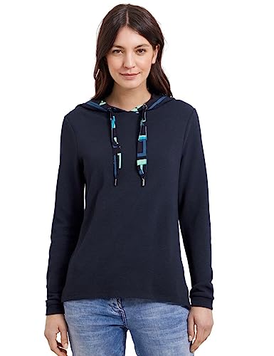 Cecil Damska bluza z kapturem B319108, ciemnoniebieska, S, Deep Blue, S