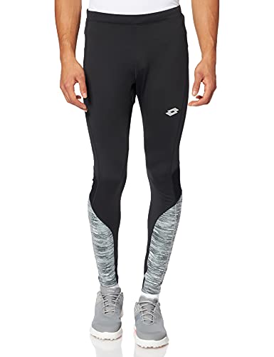 Lotto Męskie legginsy Speedrun Ii Pl, Cały czarny, S