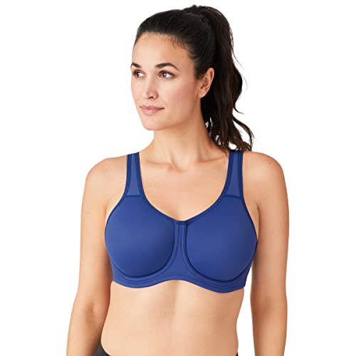 Wacoal damski biustonosz sportowy z fiszbinami, niebieski - Twilight Blue, 80E