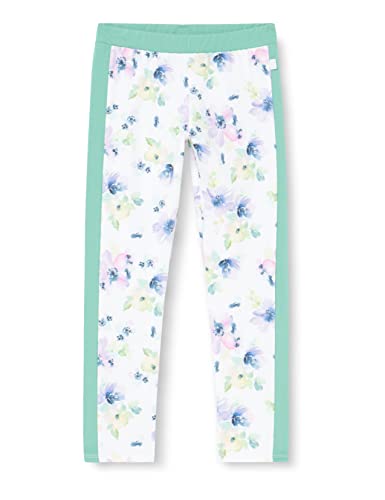 United Colors of Benetton Legginsy dla dziewczynek i chłopców, Biały wzór kwiatowy 69b, 164