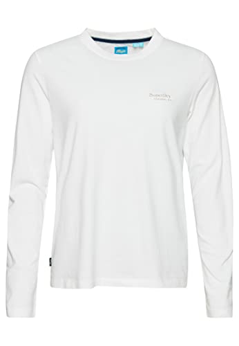 Superdry Vintage Logo L/S Top W6011645A Rodeo Biały 16 Kobieta, Biały Rodeo, 42