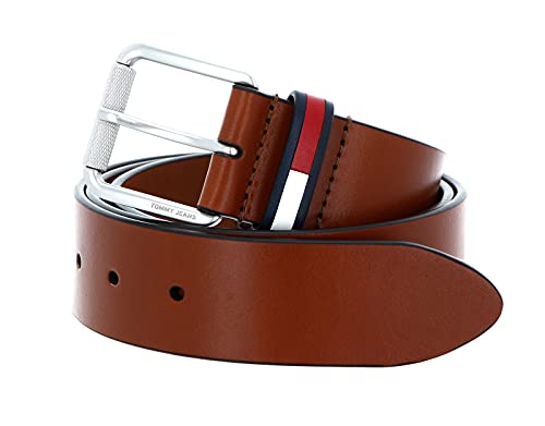 Tommy Jeans Pasek męski, Naturalny koniak, 80