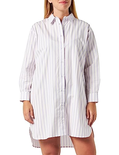 Noa Noa Damski, maleneNN Tops, Art White/Purple, L, Rodzaj biały/fioletowy, L