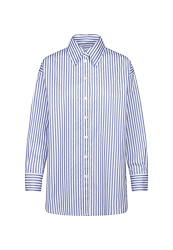 Seidensticker Damska bluzka z długim rękawem Regular Fit, niebieski, 44