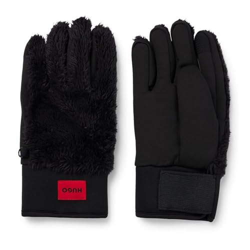 HUGO Lacko Rękawiczki męskie, Black1, 10