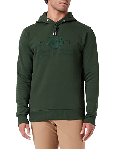 GANT sweter męski, Zielony (Storm Green), M