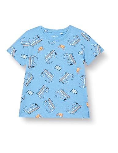 Bestseller A/S Chłopcy NMMVARGA SS TOP H T-Shirt, All Aboard, 110, All Aboard, 110