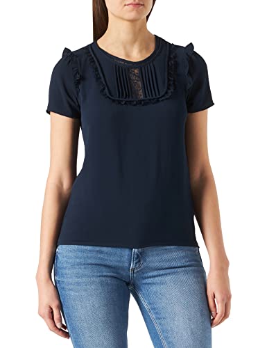 Naf Naf T-shirt damski, niebieski morski, S