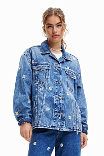 Desigual Damska kurtka dżinsowa typu trucker, NIEBIESKI, M