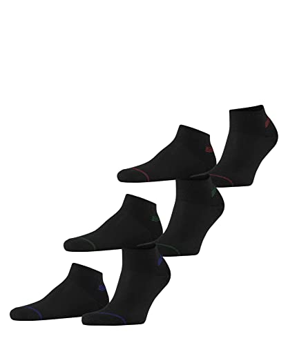 ESPRIT Mężczyźni Skarpety do trampek Sport 3-Pack M SN Oddychający I Szybkoschnący krótkie z wzorem 3 Pak, Wielokolorowy (Sortiment 0030), 40-46