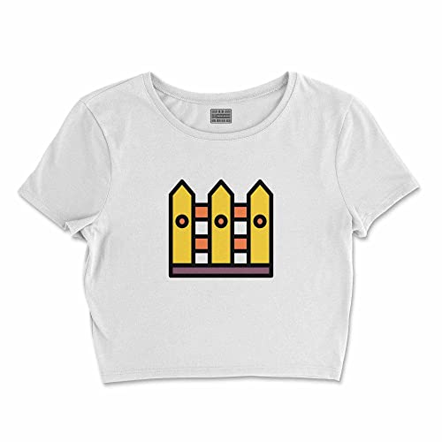 Bona Basics, Damski T-shirt basic, z nadrukiem cyfrowym, 100 bawełny, biały, swobodny, damski top, rozmiar: L, biały, L Krótki