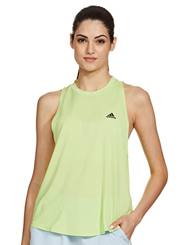 adidas Damska koszulka bez rękawów, Limonka impulsowa, S